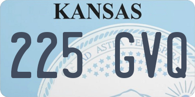 KS license plate 225GVQ
