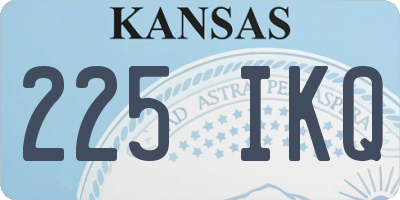 KS license plate 225IKQ