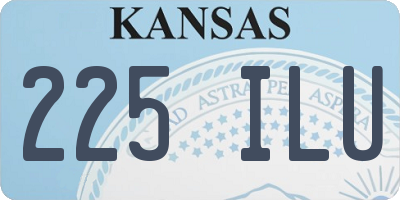 KS license plate 225ILU