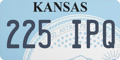KS license plate 225IPQ