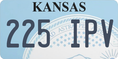 KS license plate 225IPV