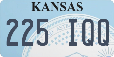 KS license plate 225IQQ