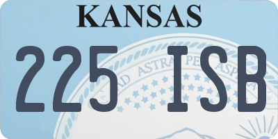 KS license plate 225ISB