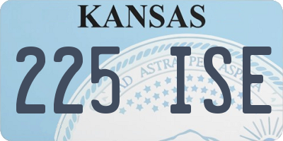 KS license plate 225ISE