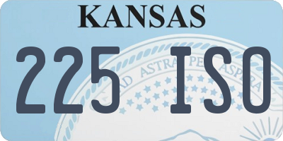 KS license plate 225ISO