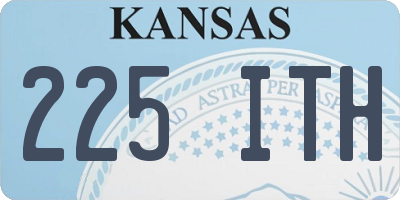 KS license plate 225ITH