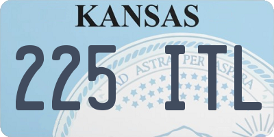 KS license plate 225ITL