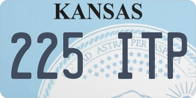 KS license plate 225ITP