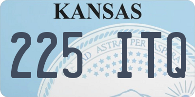 KS license plate 225ITQ