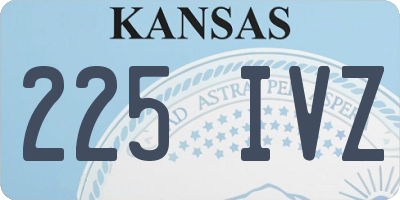 KS license plate 225IVZ