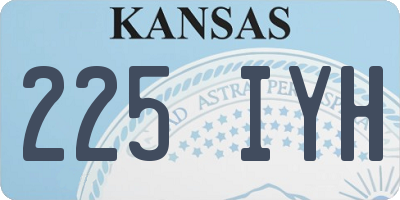 KS license plate 225IYH