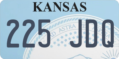 KS license plate 225JDQ