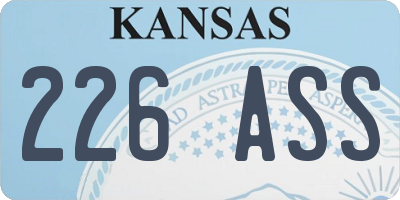 KS license plate 226ASS