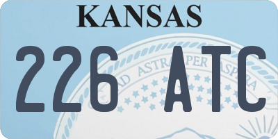 KS license plate 226ATC