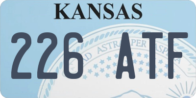 KS license plate 226ATF