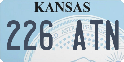 KS license plate 226ATN