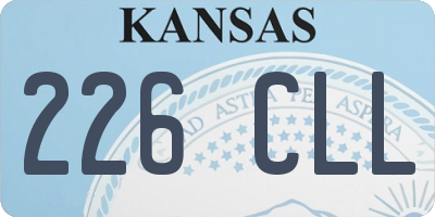 KS license plate 226CLL