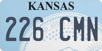 KS license plate 226CMN