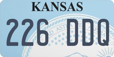 KS license plate 226DDQ