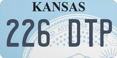 KS license plate 226DTP