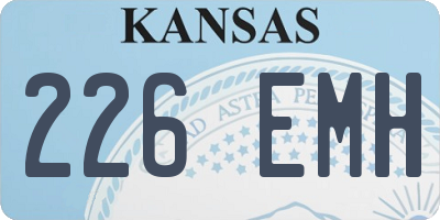 KS license plate 226EMH