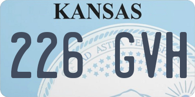 KS license plate 226GVH