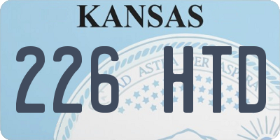 KS license plate 226HTD