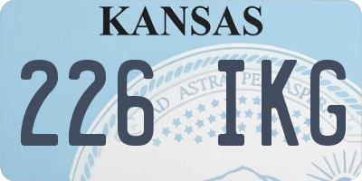 KS license plate 226IKG