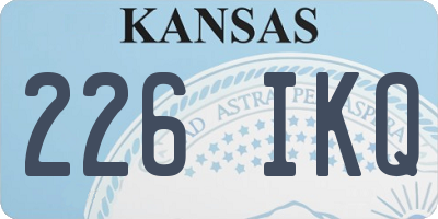 KS license plate 226IKQ