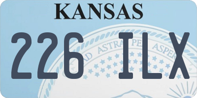 KS license plate 226ILX