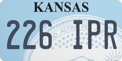 KS license plate 226IPR