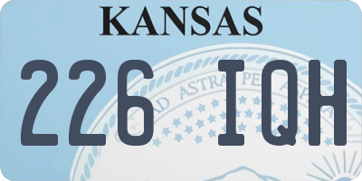 KS license plate 226IQH