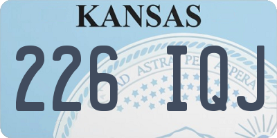 KS license plate 226IQJ
