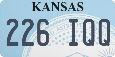 KS license plate 226IQQ