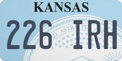 KS license plate 226IRH
