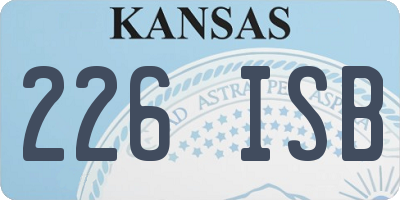 KS license plate 226ISB