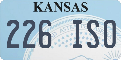 KS license plate 226ISO