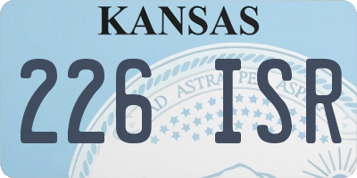 KS license plate 226ISR