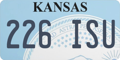 KS license plate 226ISU
