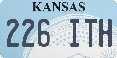 KS license plate 226ITH