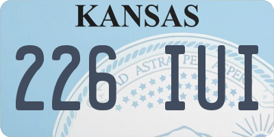 KS license plate 226IUI