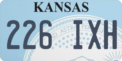 KS license plate 226IXH