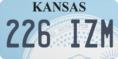 KS license plate 226IZM