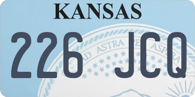 KS license plate 226JCQ