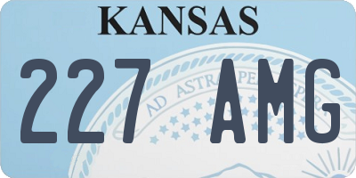 KS license plate 227AMG