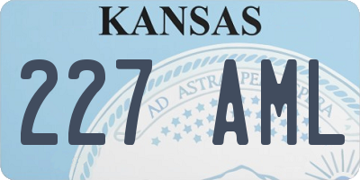 KS license plate 227AML