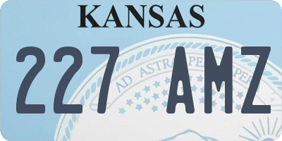 KS license plate 227AMZ