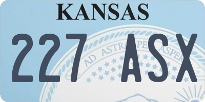 KS license plate 227ASX