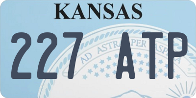 KS license plate 227ATP
