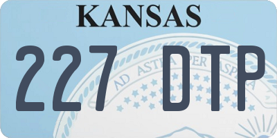 KS license plate 227DTP